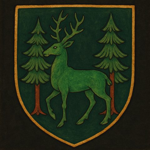 Ein verborgenes Lager des Waldvolks im tiefen Wald